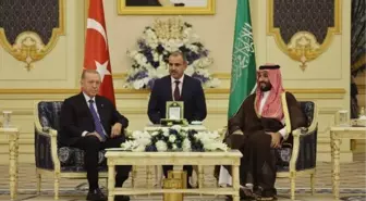 Cumhurbaşkanı Erdoğan, Suudi Arabistan Veliaht Prensi Selman ile bir araya geldi