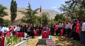 Van'ın Bahçesaray ilçesinde PKK'nın 30 yıl önce şehit ettiği 14'ü çocuk 24 kişi anıldı