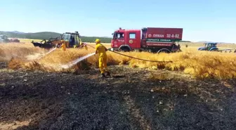 Burdur'da çay demlemek için yakılan piknik tüpünden çıkan yangında 20 dönüm tarım arazisi kül oldu