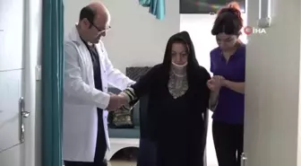 Yatağa mahkum Iraklı kadın 3 yıl sonra ilk adımını attı