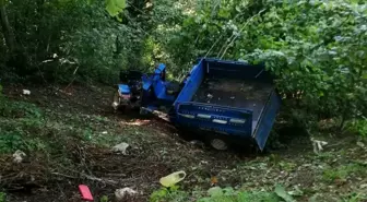 Zonguldak'ta 'pat pat' tarlaya uçtu: 2 yaralı