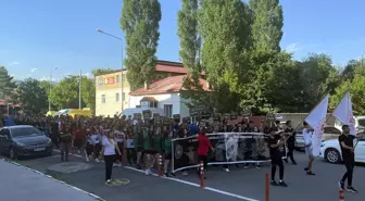 ANALİG Voleybol Yarı Final Müsabakaları İçin Sporcular Kortej Yürüyüşü Yaptı