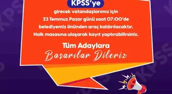 Didim Belediyesi KPSS'ye katılacak vatandaşlar için ücretsiz otobüs kaldıracak