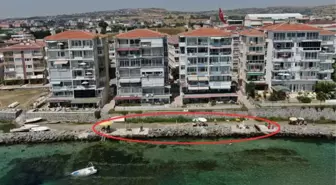 Halk tepkili! Silivri Selimpaşa'da kayalıklara beton döküp kendilerine ait alan oluşturdular