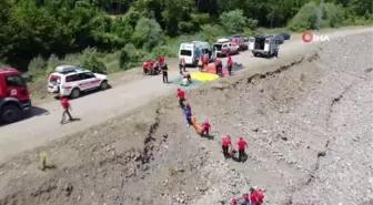 UMKE gönüllülerinden gerçeğini aratmayan tatbikat