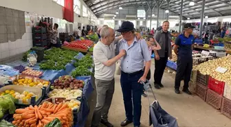 Amasya Belediye Başkanı İstasyon Semt Pazarı'nı Ziyaret Etti