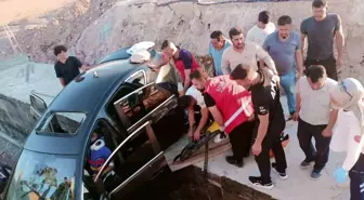 Siirt'te otomobil çukura düştü: 6 kişi yaralandı