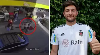 Beşiktaşlı Futbolcu Emrecan Uzunhan'a saldırı anının görüntüleri ortaya çıktı