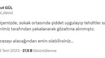 İstanbul'da sokak ortasında kadını döven maganda yakalandı