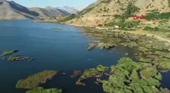 Çat Baraj Gölü'ndeki Yüzen Adalar Sabit Hale Getirildi