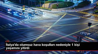 İtalya'da Dolu Yağışlı Fırtına 1 Kişinin Hayatını Kaybettirdi