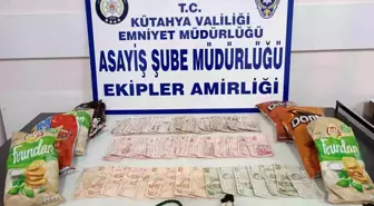 Kütahya'da Marketten Nakit Para ve Cips Çalan Hırsızlık Şüphelisi Yakalandı