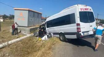 Tekirdağ'da işçi servisi kaza yaptı: 7 yaralı