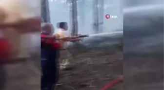 Örtü yangını paniğe yol açtı