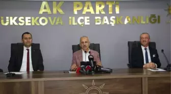 Ulaştırma Bakanı Abdulkadir Uraloğlu Yüksekova'da açıklama yaptı