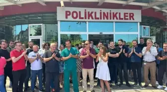 Hastane Personeli İş Bırakma Eylemi Yaptı
