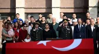 Edirne'de askeri araç kazasında şehit olan Piyade Astsubay Kıdemli Çavuş Mehmet Özler'in naaşı Çankırı'ya uğurlandı