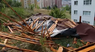 Kastamonu'da Fırtına Sonucu Binalarda Hasar Oluştu