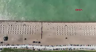 Beyşehir Gölü'nde Karaburun Plajı, Binlerce Misafiri Ağırlıyor