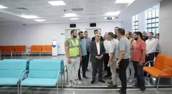 Mardin Valisi Mahmut Demirtaş, Eğitim ve Araştırma Hastanesi Ek Hizmet Binasında İncelemelerde Bulundu