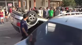 Otomobiliyle takla attı, aracından burnu bile kanamadan çıktı