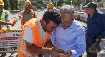 Kayseri'de doğal gaz çalışmaları incelemesi yapıldı