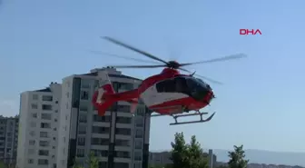 Cizre'de Boğazına Kalem Kapağı Kaçan Bebek Ambulans Helikopterle Tedavi Edildi