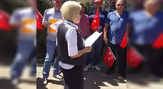 Sivas'ta köylüler maden tesisine karşı protesto düzenledi