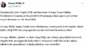 Bakan Tunç, AİHM'de PKK propagandasına tepki gösterdi