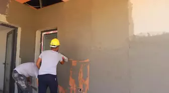 Gaziantep'in Nurdağı ilçesinde kompozit evler tamamlanıyor