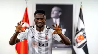 Beşiktaş'ın yeni transferi Daniel Amartey, KF Tirana'ya attığı gol ile ilk maçında gol sevinci yaşadı