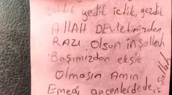 Depremzedelerin Teşekkür Notu Duygulandırdı