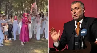 Metin Külünk'ten 'bekarlığa veda' partisinde alkolsüz şampanya patlatılan görüntülere tepki