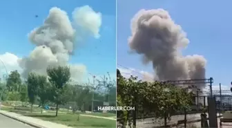 GÖLCÜK SON DAKİKA! Kocaeli Derince patlama neden oldu, patlama anı izle!