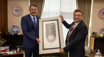 Kütahya Valisi Ali Çelik, DPÜ Rektörü Süleyman Kızıltoprak'ı kabul etti