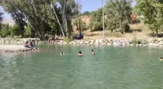 Sıcaktan bunalanlar soluğu Tağar Çayı'nda aldı