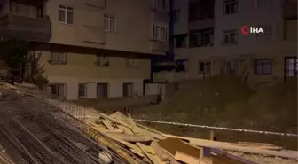 Bahçelievler'de temel atma çalışmalarında 8 katlı bina hasar aldı