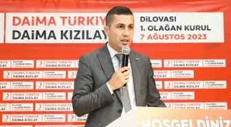 Türk Kızılay Dilovası Şubesi'nin Olağan Kongresinde Emre Sarıca Yeniden Başkan Seçildi