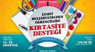 İzmit Belediyesi Yeni Eğitim Döneminde Öğrencilere Kırtasiye Malzemesi Desteği Verecek