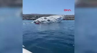 Bodrum'da Motoryat Battı