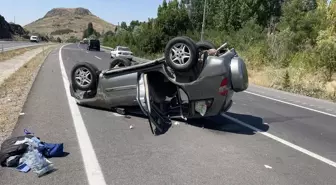 Yozgat'ta devrilen otomobildeki 4 kişi yaralandı