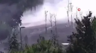 Üsküdar'da 15 Temmuz Köprüsü Yolunda Yangın Çıktı