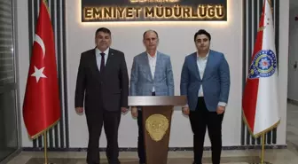 Edirne Vali Vekili ve Vali Yardımcısı Emniyet Müdürünü Ziyaret Etti