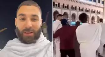 Neye uğradığını şaşırdı! Umre ziyareti yapan Benzema ilgiden yürüyemedi