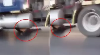 Tırı soymak isteyen hırsız, aracın altında sürüklenerek can verdi
