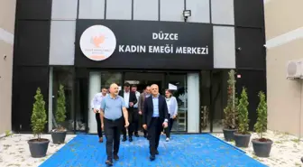 Düzce'de Kadın Emeği Merkezi ve Konuralp Pirinci Üretimi Projeleri İncelendi