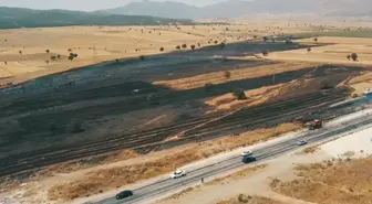 Burdur'da çıkan anız yangını söndürüldü