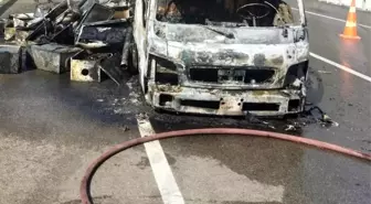Konya-Antalya Karayolu'nda Kamyon Yangını