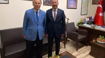 Karabük Üniversitesi Rektörü Prof. Dr. Fatih Kırışık, Mehmet Ali Şahin'i ziyaret etti