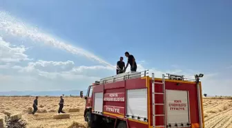 Konya'da arazi yangınları: Onlarca dönüm alan kül oldu